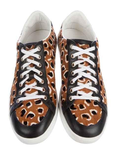 gucci reflective leopard print sneakers